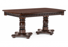 Стол деревянный Морнит 180(240)х100 орех темный / орех (100x76)