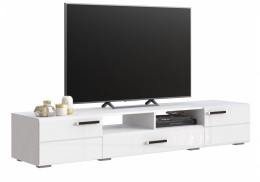 ТВ-тумба Иоги 2.0 белый / белый глянец (200x46x35)