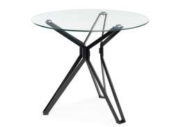 Стол стеклянный Roko 90х75 black (90x75)